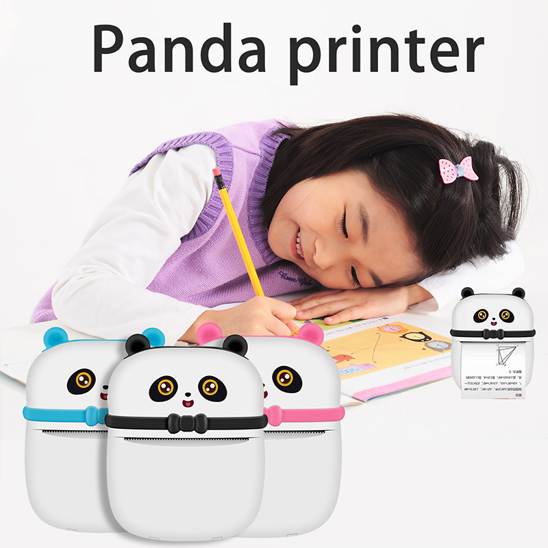 Portable Thermal Printer Thermal Paper Photo Panda Pocket Printer 58 mm Printing Wireless Bluetooth -Compatible Thermal Printers