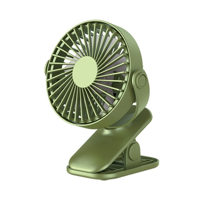 Portable USB Rechargeable Table Fan Clip-on Type Mini Desk Fan 360 Degree Rotation Adjustable Clip-on Fan For Student Dormitory