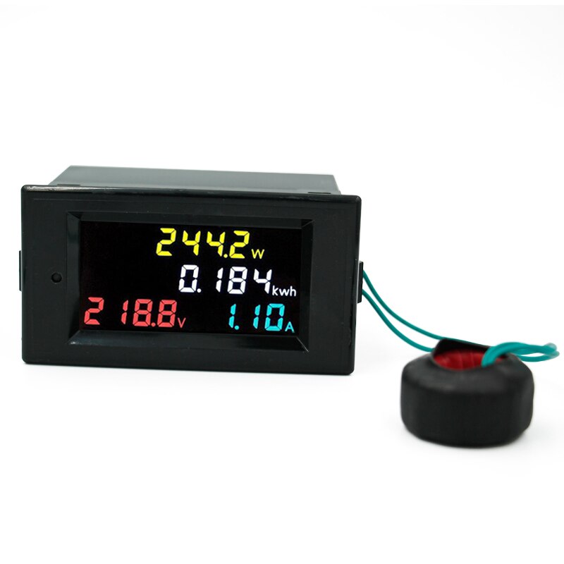 5pcs/lot Digital HD Color Screen 180 Degrees Flawless LED display AC Voltmeter Ammeter Power Energy Meter Current Monitor