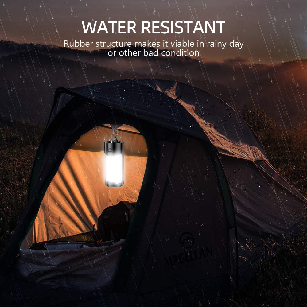 Powerful Camping Light Waterproof Tent Lamp with Hook Outdoor Fishing Lantern Repair Lamps USB Rechargeable Work Lights Torch
