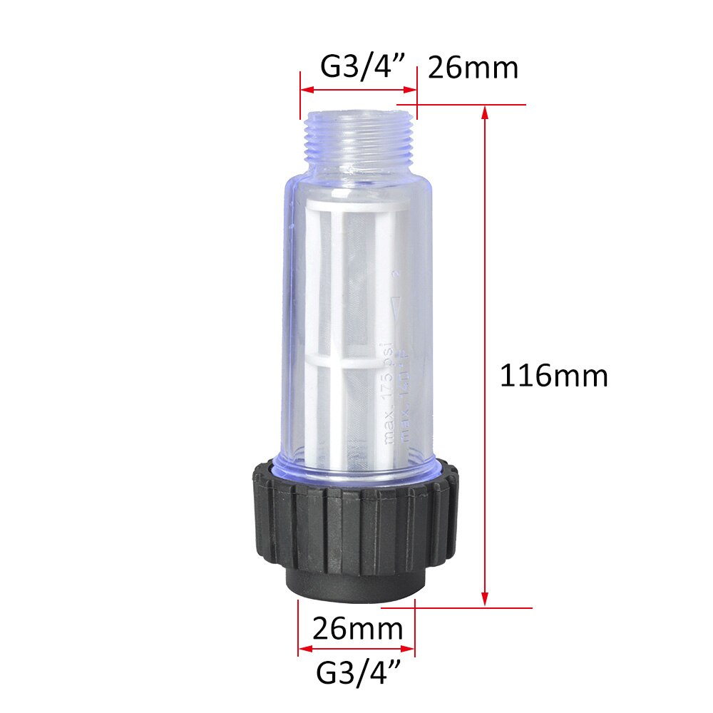 Pressure Washer Water Filter Car Washer Inlet Filter 3/4