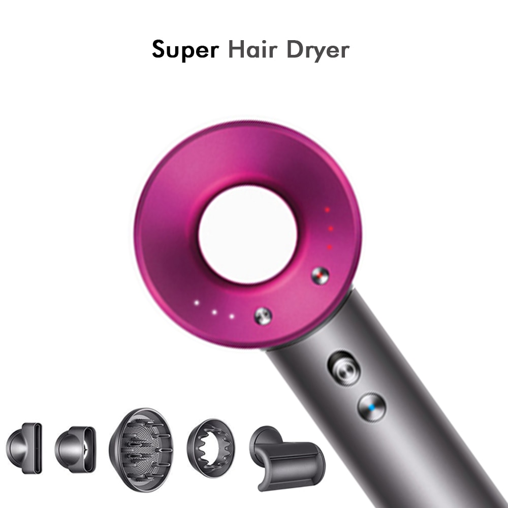 Professional Hair Dryers Negative Ionic Premium Hair Dryer Hot Cold Wind Temperature Control Multifunction Salon Style Tool