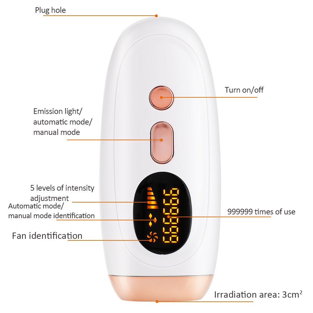 Professional Permanent IPL Hair Removal Laser Epilator For Women LCD Display Bikini 999999 Flash Ipl Laser Hair Removal Machine