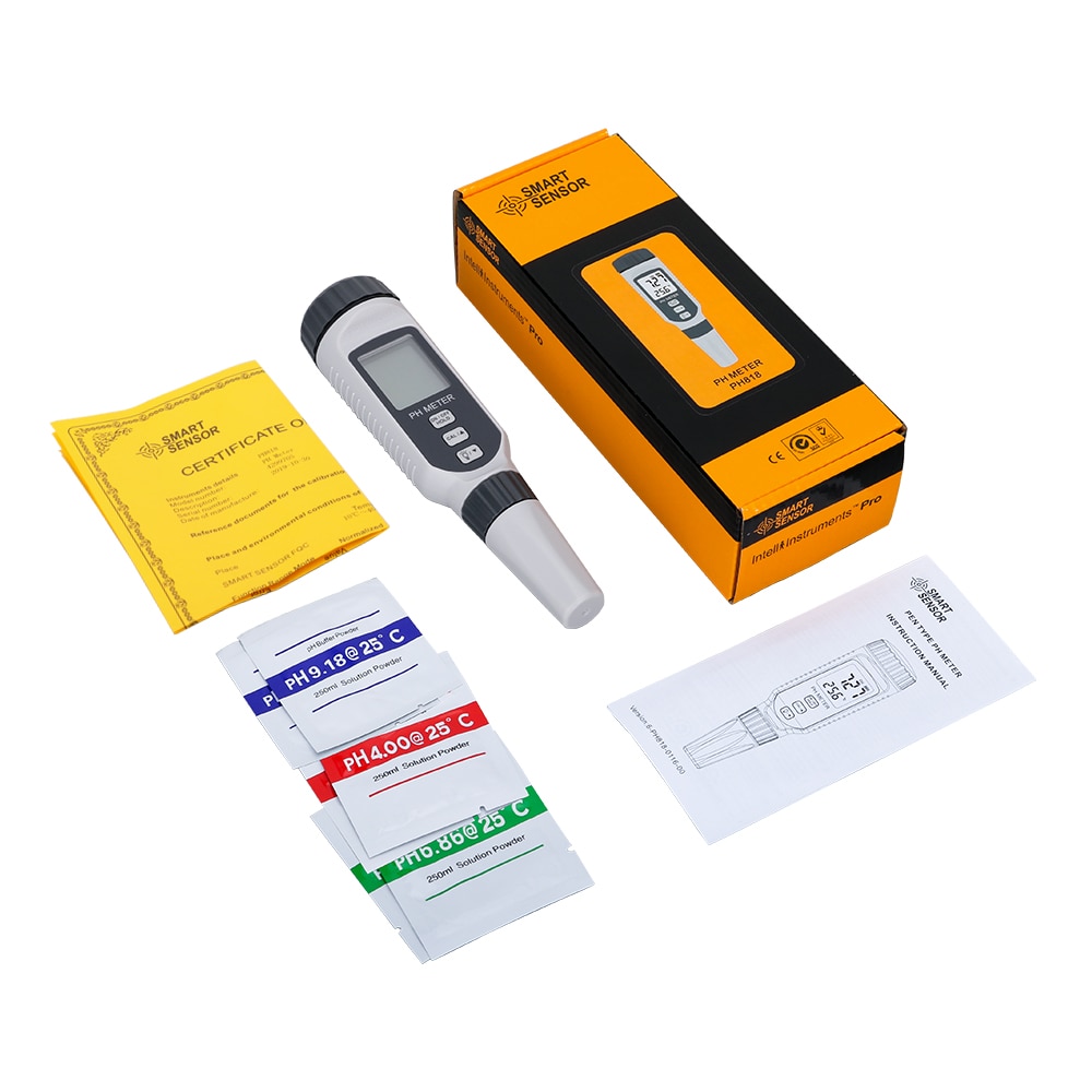 Professional pH Meter Pen Type Water Quality Tester Acidometer PH Acidity Meter for Aquarium Acidimeter Water Measuring PH818