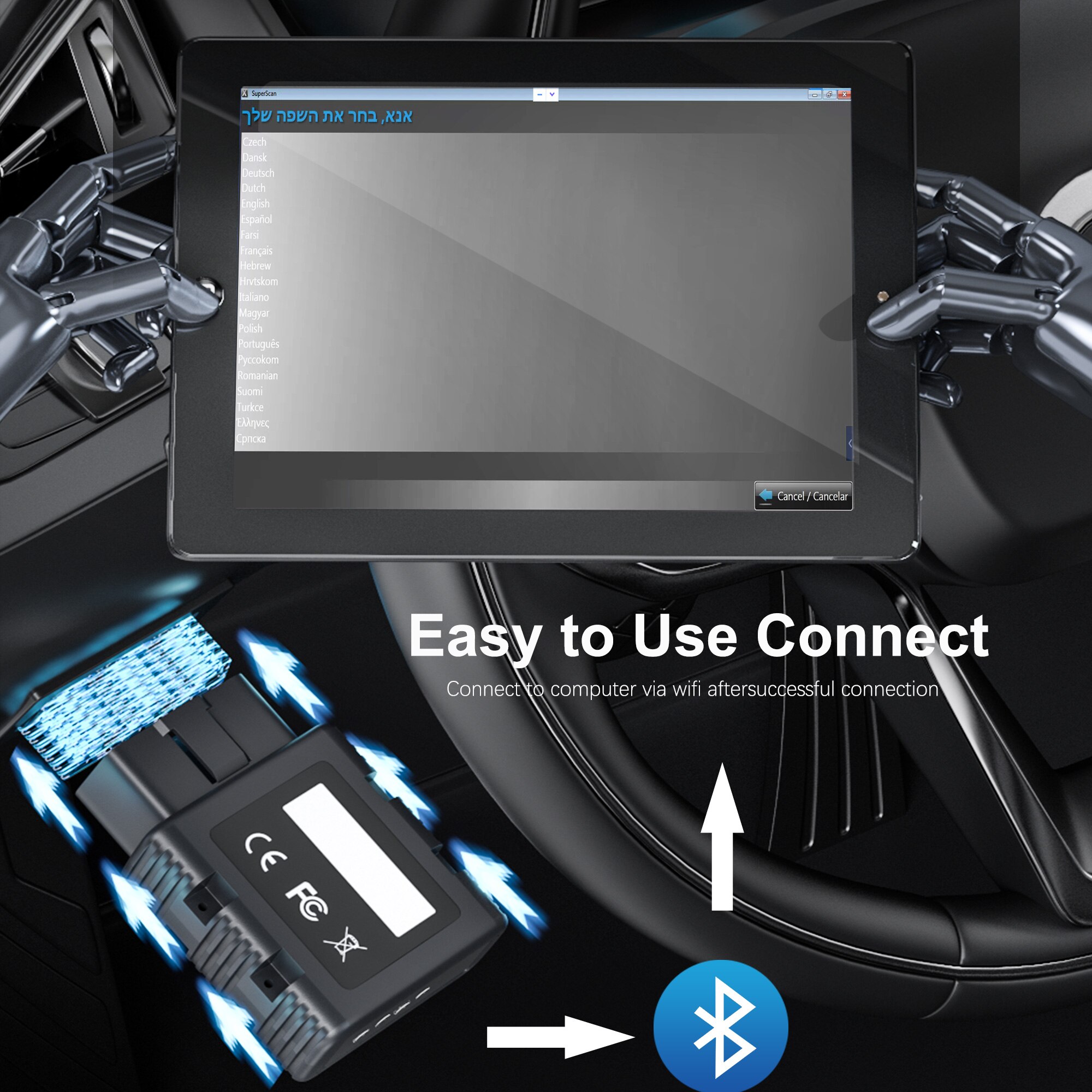 PSA-COM BT Interface OBD2 Diagnostic&Programming For Citroen/Peugeot Replace of Lexia 3 PP2000 PSACOM PSA COM Code Reader