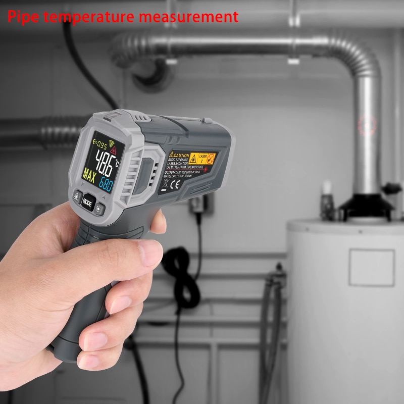 Pyrometer Laser Thermometer Gun Infrared Thermometer Digital Non-contact ℃/℉ Temperature Meter 550℃ пирометр HT650B