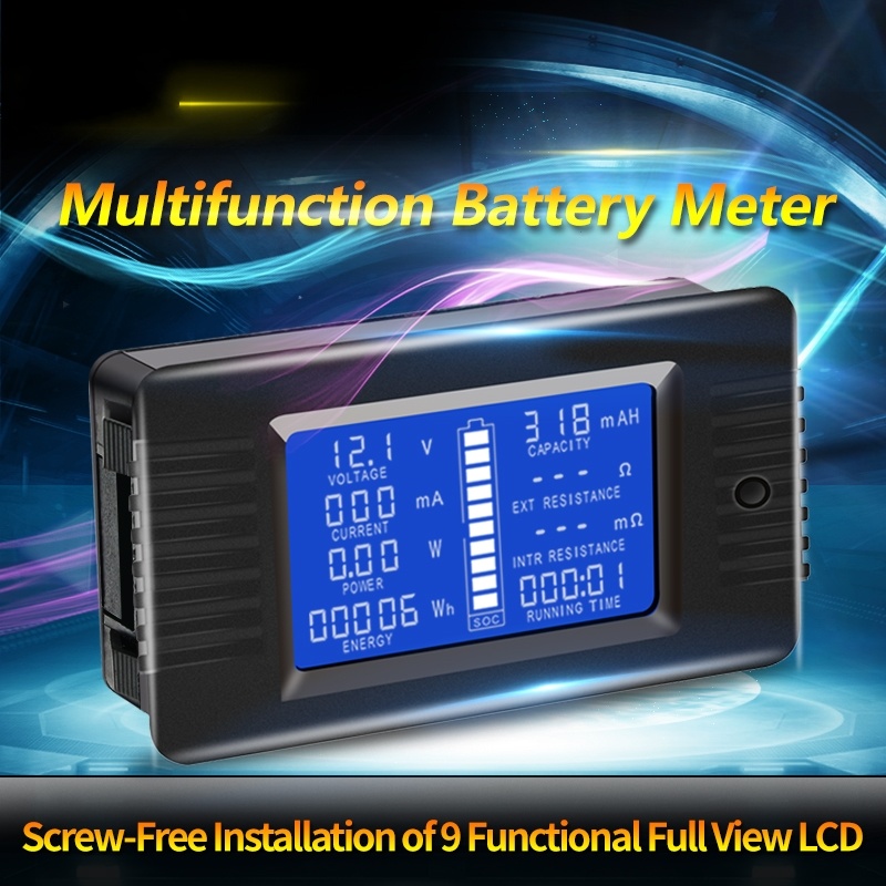 PZEM-013 DC 0-200V 10A Voltmeter Ammeter Car Battery Tester Capacity resistance electricity Voltage Meter monitor PZEM013