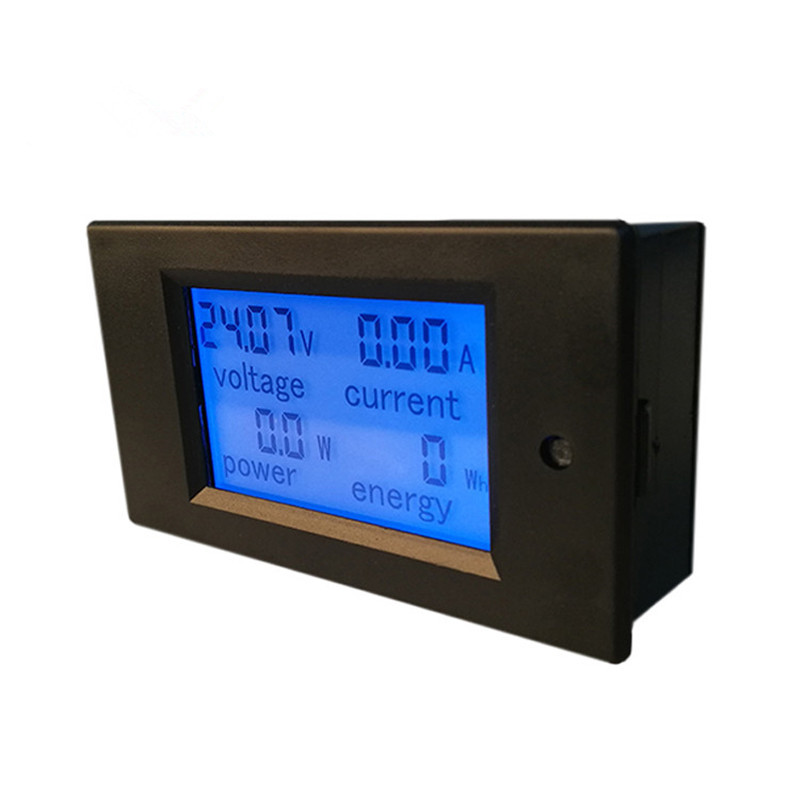 PZEM-051 DC Digital Ammeter Voltmeter 6.5-100V 4 IN1 LCD Motorcycle Voltage Current Power Energy Monitor With 50A/100A Shunt