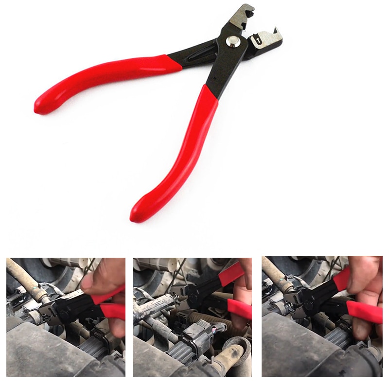 1PC Durable R Type Collar Oil Hose Clip Clamp Pliers Water Pipe CV Boot Clamp Calliper Car Repair Hand Tools