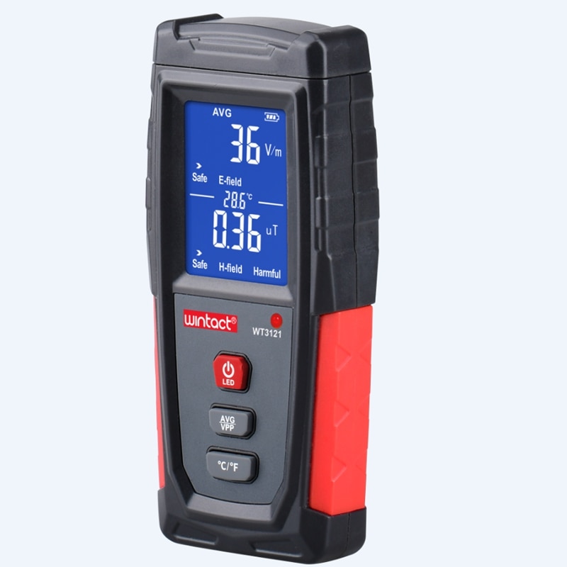 WT3121 Radiation Dosimeter With Two Uses Electric Field and Magnetic Field Radiation Tester Electromagnetic Geiger Counters EMF Meter