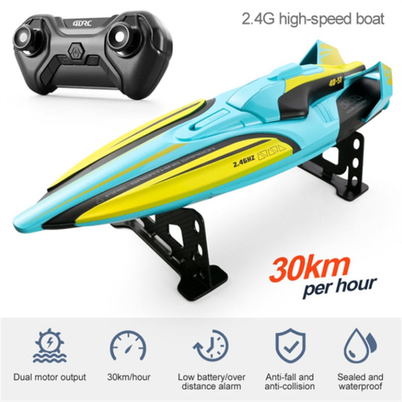 30 KM/H RC Boat High Speed Racing Speedboat Remote Control Ship Endurance 25 Minutes Water Game Kids Toys Children Gifts For Boy