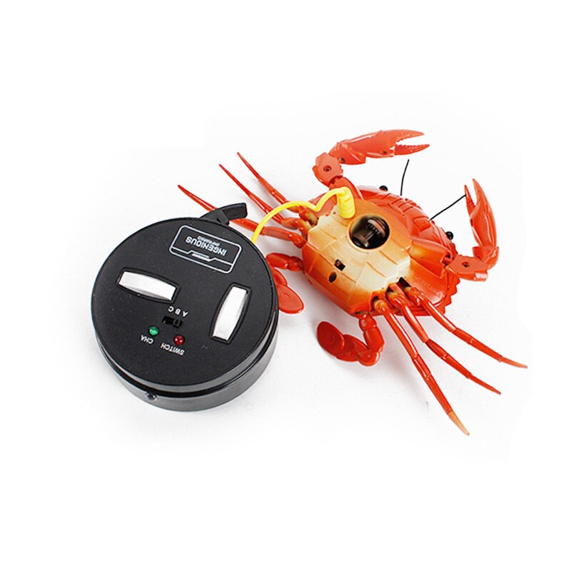 RC Crab Toy Remote Control Animal Car Vehicle Electronic Fake Insect For Kids Gift Christmas Halloween Pranks Joke
