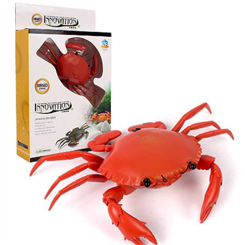 RC Crab Toy Remote Control Animal Car Vehicle Electronic Fake Insect For Kids Gift Christmas Halloween Pranks Joke