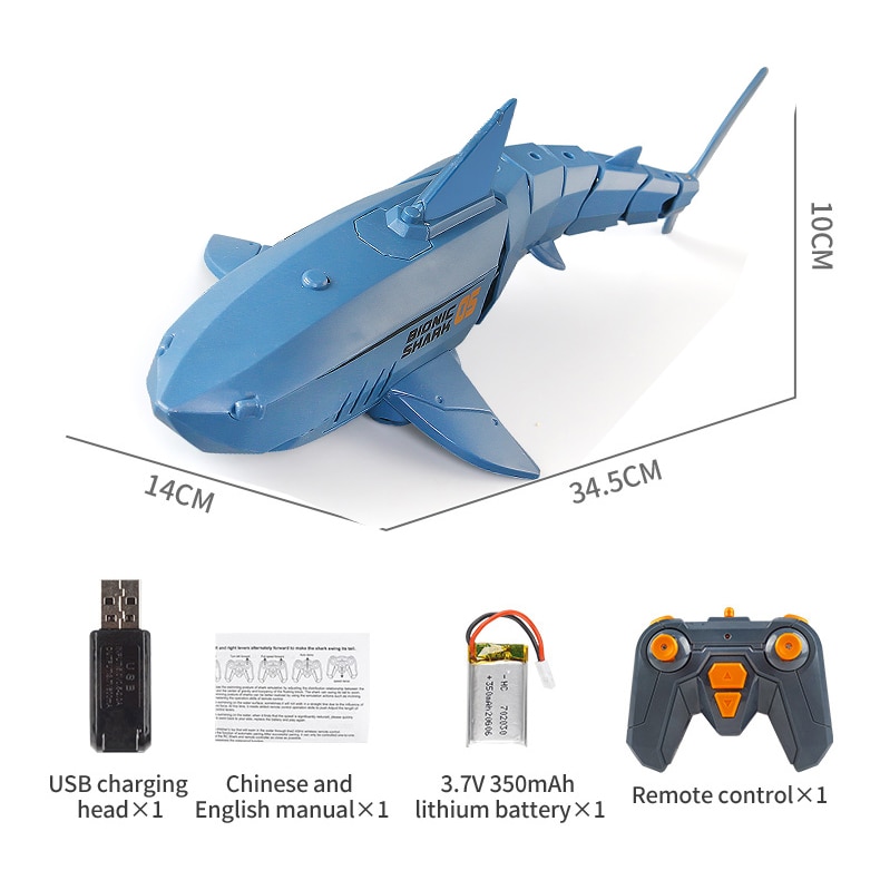 Funny RC Shark Toy Remote Control Animals Robots Bath Tub Pool Electric Toys for Kids Boys Children Cool Stuff Sharks Submarine