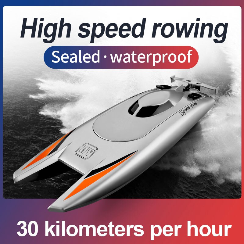 RC Toy 2.4G RC High Speed Racing Boat Waterproof Rechargeable Model Electric Radio Remote Control Speedboat Gifts Toys for boys