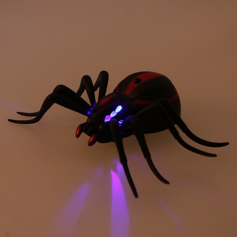 Infrared RC Toy Remote Control Realistic Mock Fake Spider Prank Tricky Jock Halloween Gift