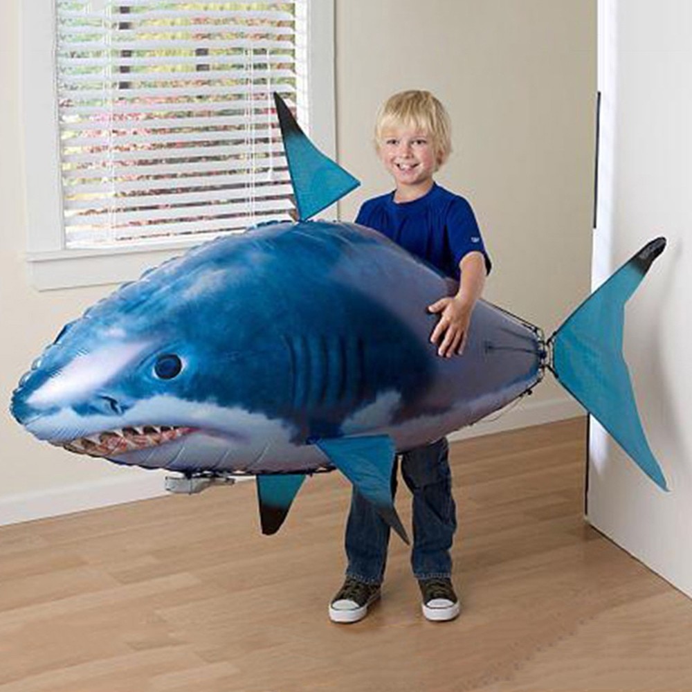 Remote Control Shark Toys Air Swimming RC Animal Radio Fly Fishing Balloons Clown Fish Animals Interactive Toy For Children Boys