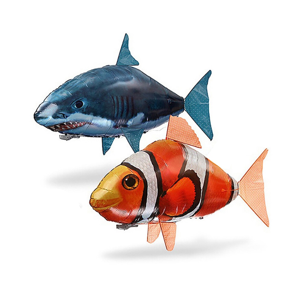 Remote Control Shark Toys Air Swimming RC Animal Radio Fly Fishing Balloons Clown Fish Animals Interactive Toy For Children Boys