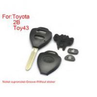 Remote Key Shell 2 Buttons for Toyota Corolla Easy to Cut Copper-nickel Alloy Concave Position without Sticker 5pcs/lot