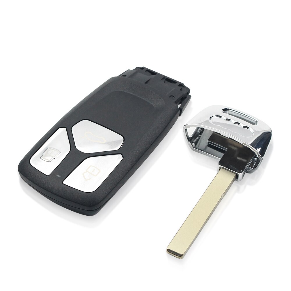 Replacement 3/4 Buttons Uncut Remote Car Smart Key Shell Fob For Audi Q7 SQ7 A4L A5 S5 2016 2017 2018 2019 Key Blank Case