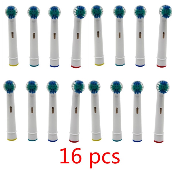 16pcs/set Daily Oral Care Deep Pore Soft Replacement Electric Toothbrush Heads For Oral B Series Sonic Electric Toothbrush