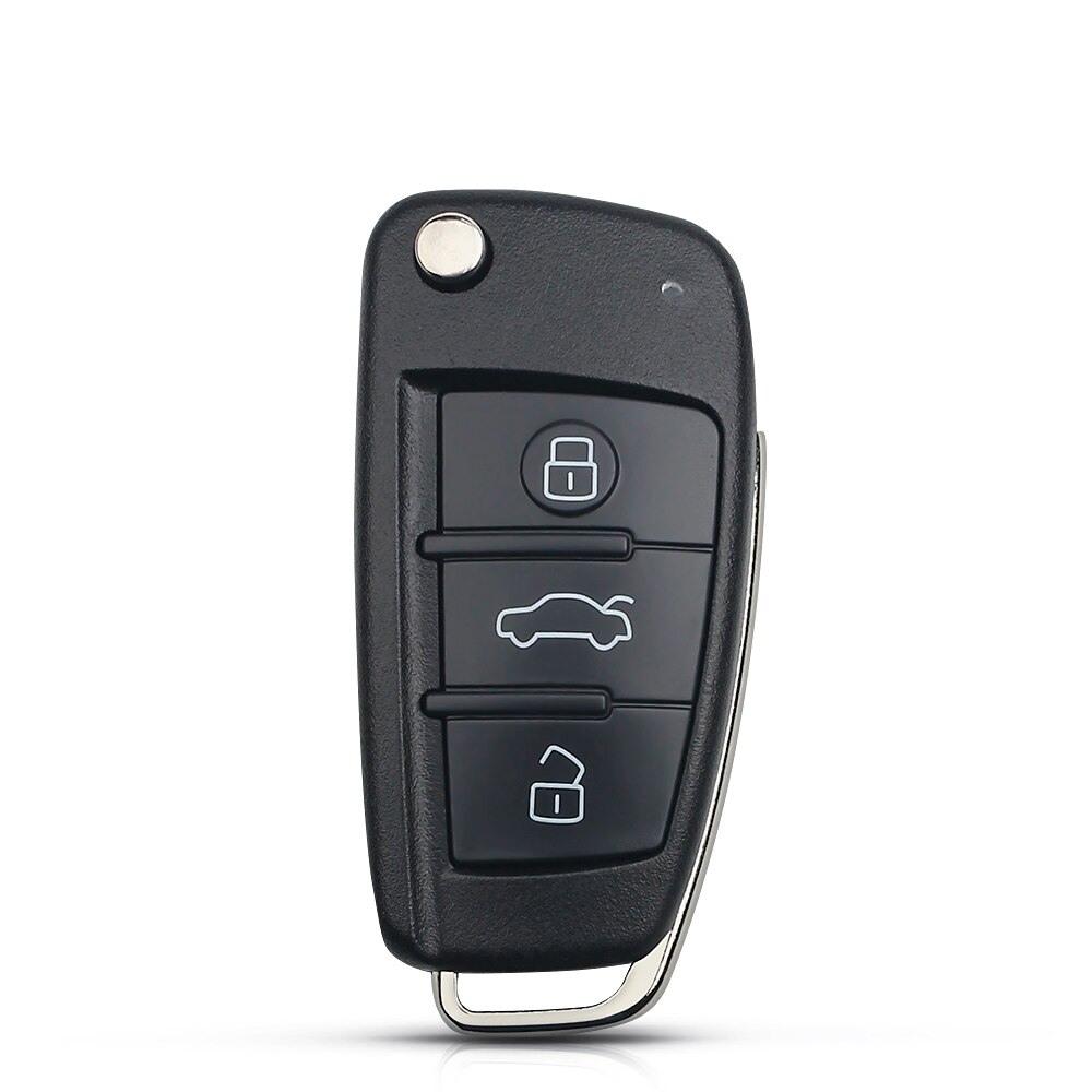 Replacement Flip Remote Key Shell For VW For Audi A2 A3 A4 A6 A6L A8 TT Fob 3 Buttons Folding Car Key Case Cover