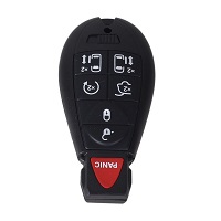 Replacement Remote Key Shell Case For Chrysler 300 Door Lock Town & Country Jeep Dodge Key 6+1 7 Button + Smart Car Key