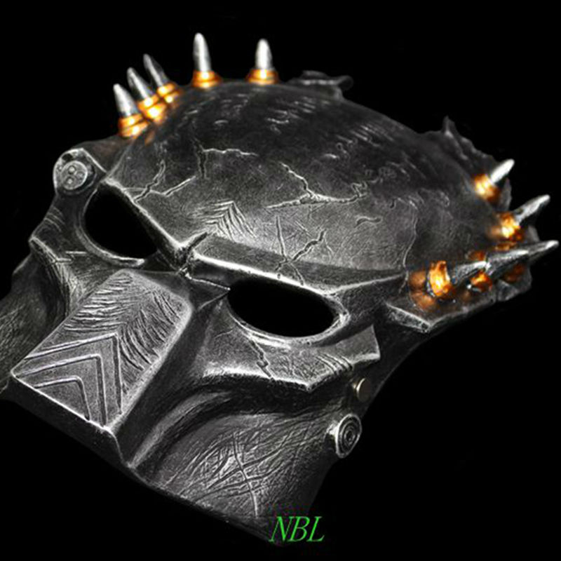 Bloodthirsty Lone Wolf Resin Masks Full Face The Movie Alien Vs Predator Theme Horror Masks Halloween Masquerade Party Costume