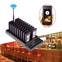 Restaurant Pager 20 Channel Wireless Calling System with 20 Receivers Waiter Guest Queue Calling Pager restaurante EU US AU UK