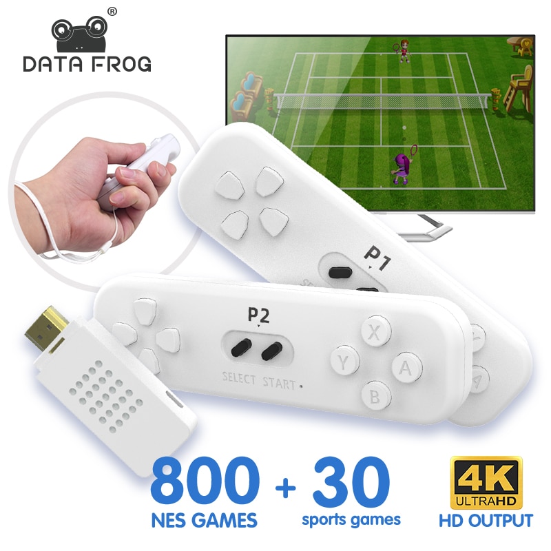 Y2 830 Retro Game Stick With 2.4G Wireless Controller 4k Classic Motion Sensing Game Console Video Game Built in 800 NES Game