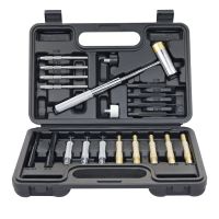 Roll Pin Punch Set, Made of Solid Material Including Steel Punch with Hammer for Gunsmiths, Jewelry and Watch Repair