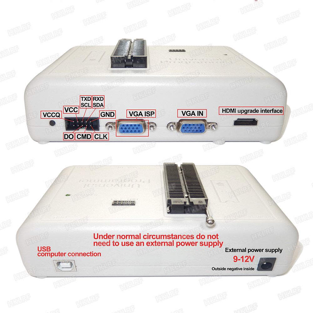 100% Original New RT809H EMMC-Nand FLASH Universal Programmer TSOP56/TSOP48 EDID With BGA48 BGA63 BGA64 BGA169