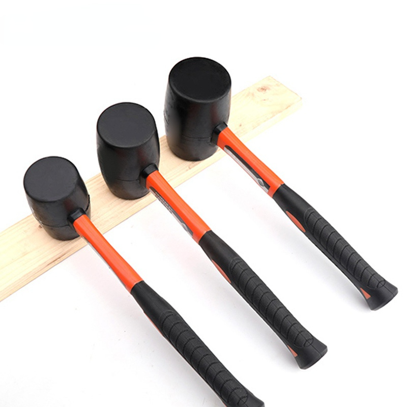 Hi-Spec Heavy Duty Mallet Rubber Hammer Professional Floor Ceramic Tile Installation Fiberglass Hammer Hand Tools