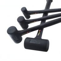 Rubber Shockproof Hammer Wear-resistant Anti-skid Hammer Round Head No Rebound Shock-absorbing Hammer Practical Hand Tools