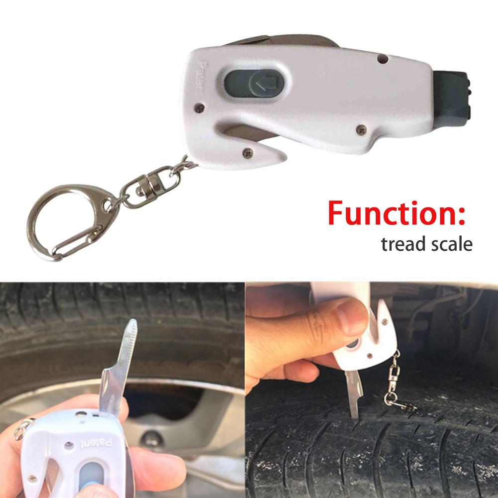 Safety Hammer Car Hanging Accessories Ornaments Decoration Key Chain Knife Life Saving Seat Belt Cutter Break Window Glass