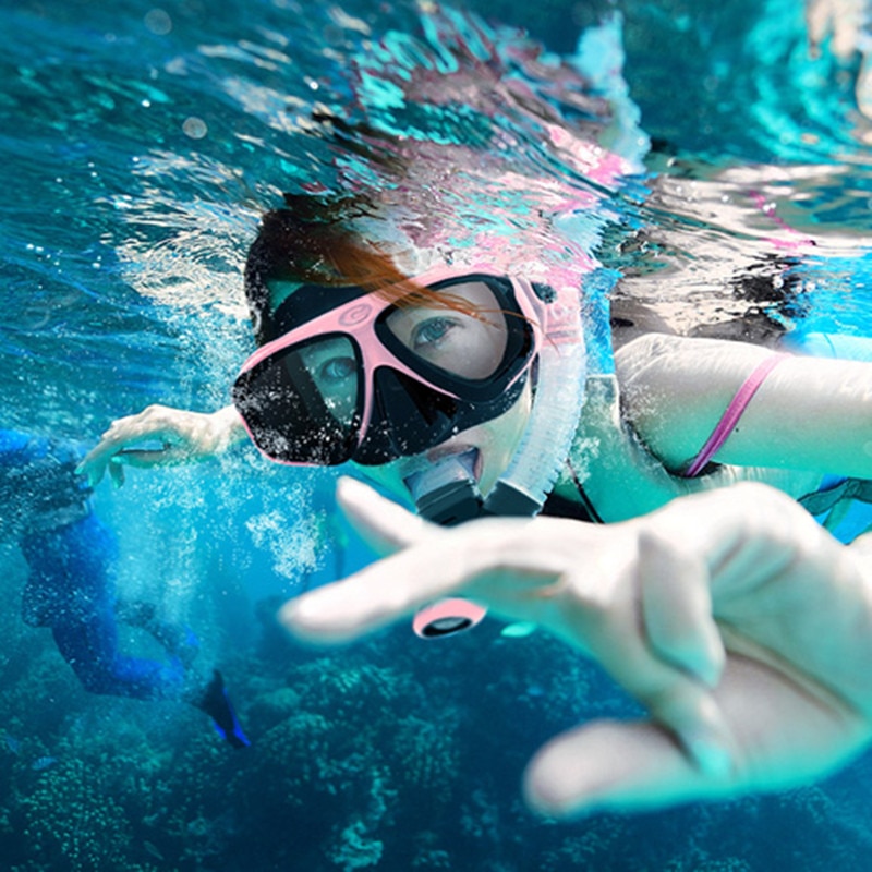 Scuba Diving Mask Set Anti Fog Goggles with Snorkel Glasses Tube Adjustable Strap for Women Men Adult Swimming Mask