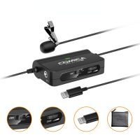 SIG.LAV V05 MI Omni Lavalier Microphone with MFI Certified Clip on Lapel Mic for iPhone iOS Phone Video Recording Youtube