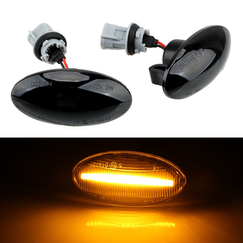 For Suzuki Swift Jimmy Vitara SX4 Alto Turn Signal Light LED Car Dynamic Side Marker Flowing Water Light Blinker Light A Pair