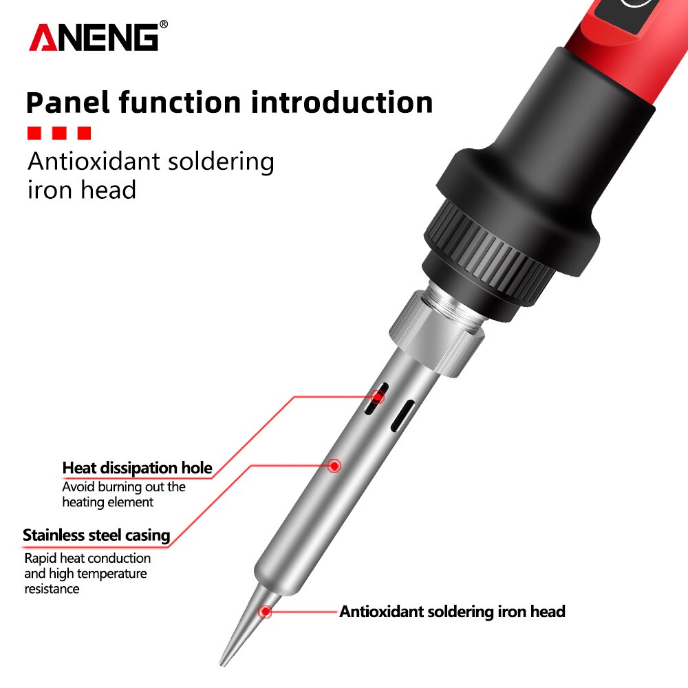 SL102/SL101 Electric Soldering Iron US/EU Plug Adjustable Temperature 220V Digital Display Welding Tool Electrocautery Set