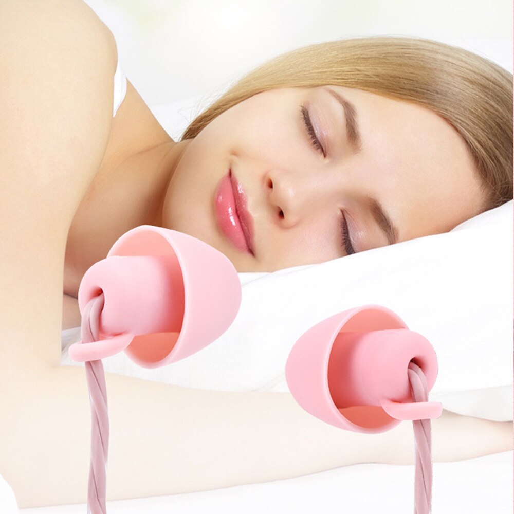 Sleep Headphones Noise-cancelling Earphones In-ear Soft Silicone Earbuds 3.5mm Wired Sleep Headset with Mic for Smart Phones