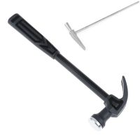 Small Iron Hammer Handle Claw Hammer Woodworking Nail Puncher Metal Hammer Watch Repair Mini Hand Tool Emergency Safety Escape