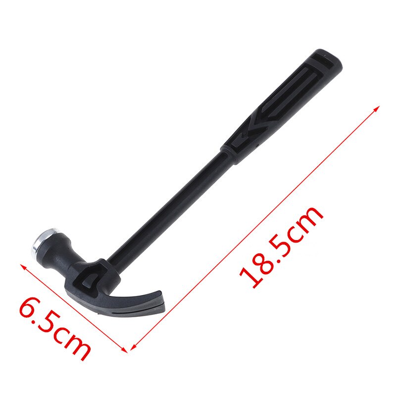 Small Iron Hammer Handle Claw Hammer Woodworking Nail Puncher Metal Hammer Watch Repair Mini Hand Tool Emergency Safety Escape