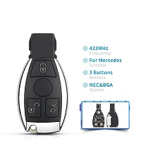 Smart Car Key For Benz Remote Key For Mercedes Benz Year 2000+ Supports Original NEC and BGA 315MHz Or 433MHz 2/3 Buttons