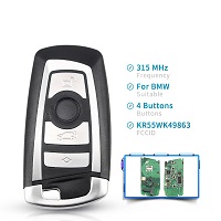 Smart Key Car Remote Key KeylessGo 4 Buttons 315/433/868Mhz Fob KR55WK49863 For BMW 3 5 7 Series 2009-2016 CAS4 F System