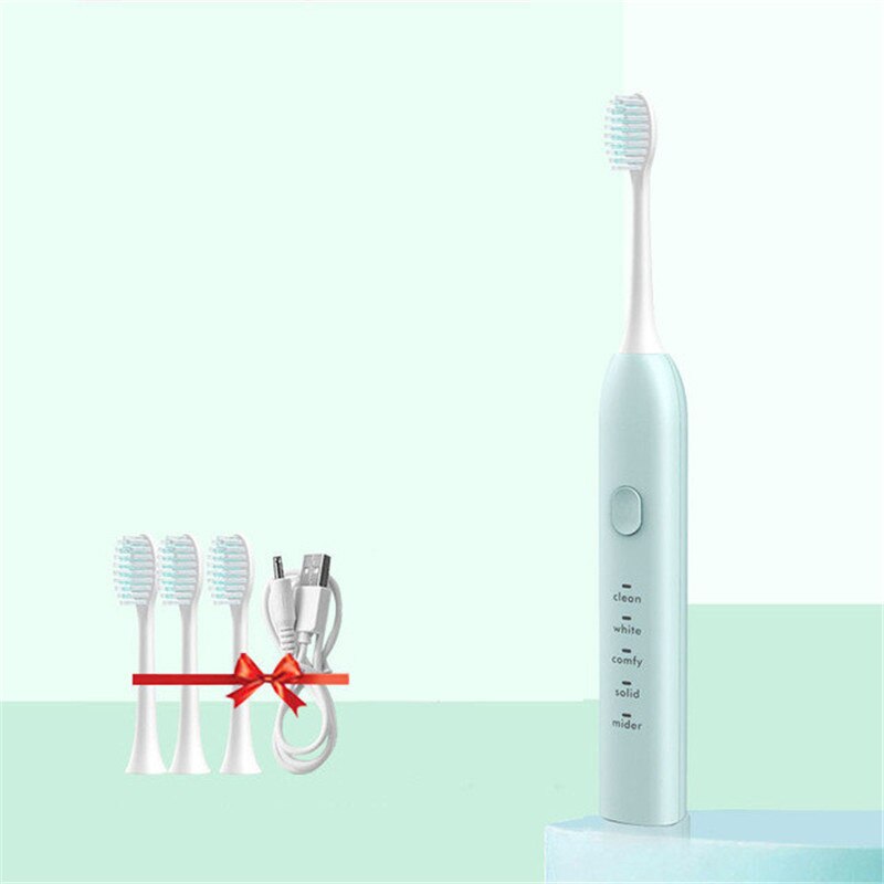 Smart Sonic Electric Toothbrush Adult Ultrasonic Automatic USB Rechargeable Waterproof Tooth Brush Intelligent Home Health