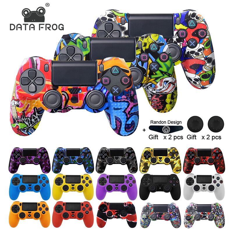 Soft Silicone Gel Rubber Case Cover For SONY Playstation 4 PS4 Controller Protection Case For PS4 Pro Slim Gamepad