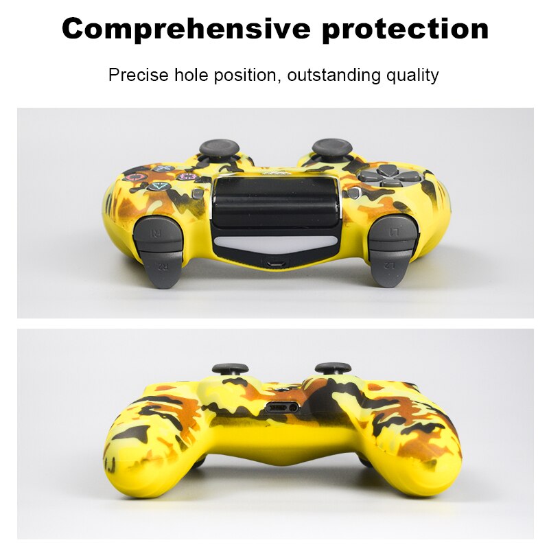 Soft Silicone Gel Rubber Case Cover For SONY Playstation 4 PS4 Controller Protection Case For PS4 Pro Slim Gamepad