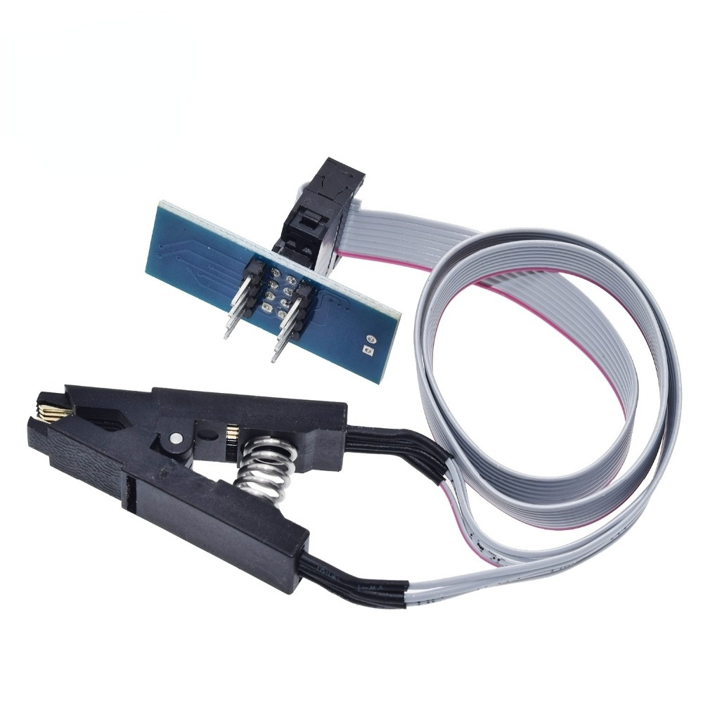 High quality SOIC8 SOP8 Test Clip For EEPROM 93CXX/25CXX/24CXX in-circuit programming on USB Programmer TL866CS TL866A EZP2010