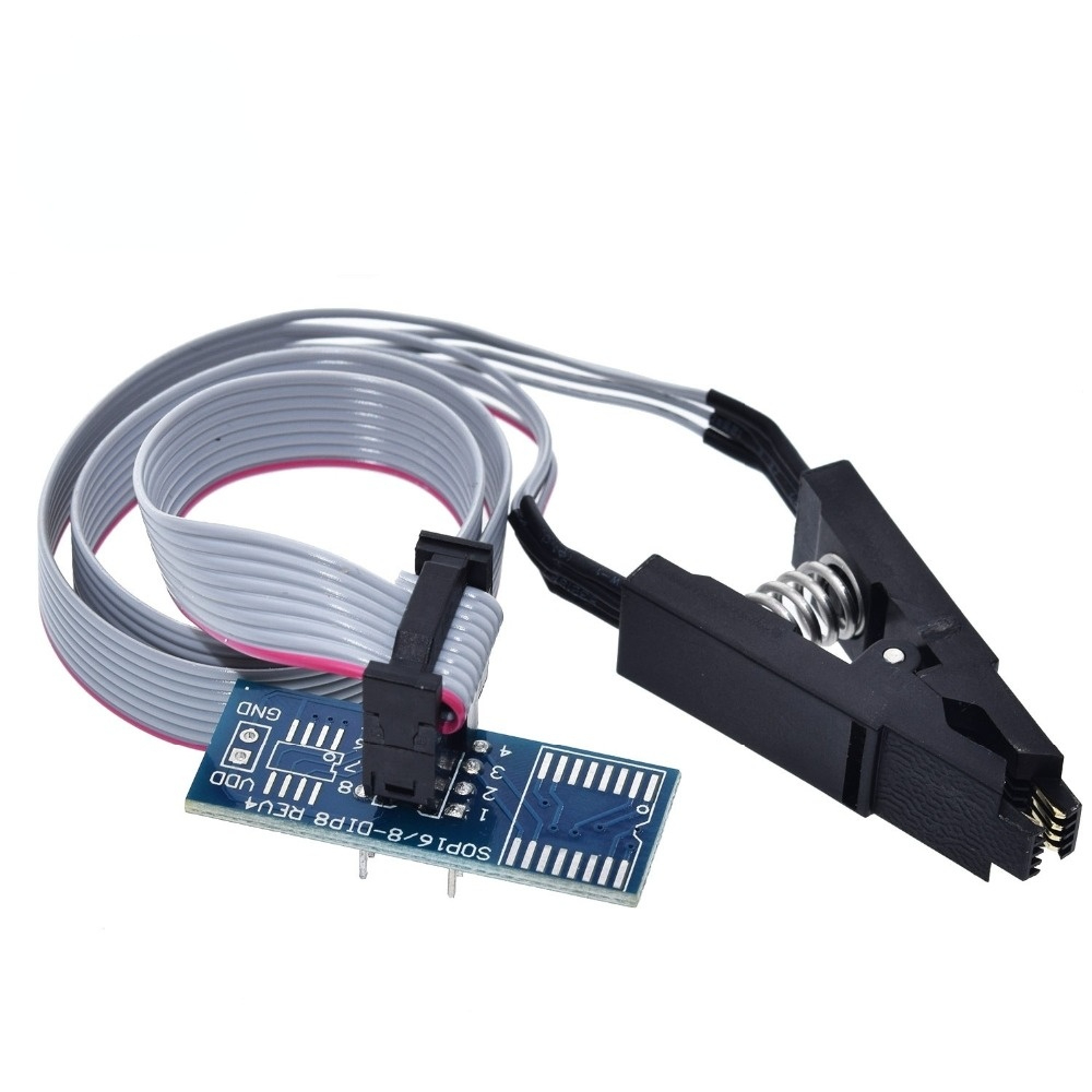 High quality SOIC8 SOP8 Test Clip For EEPROM 93CXX/25CXX/24CXX in-circuit programming on USB Programmer TL866CS TL866A EZP2010