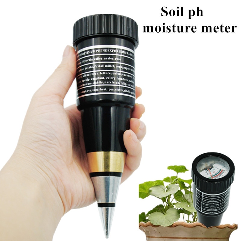 New Soil ph moisture meter handheld moisture humidity meter ph tester for Garden soil Metal probeVT-05 10-80% Hygrometer